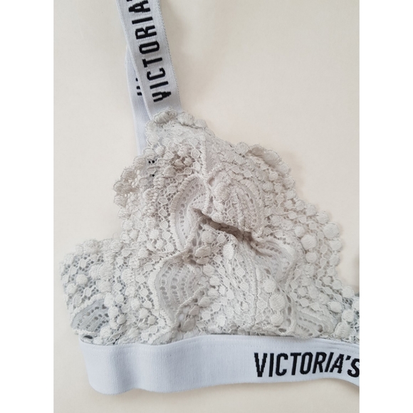 Victoria's Secret Lace and Logo Bralette - Picture 2 of 16